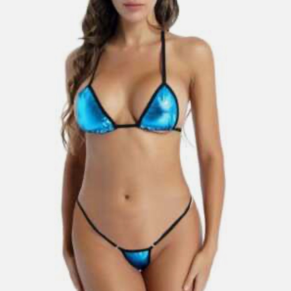 Sherrylo Micro Metallic Bikini Set S